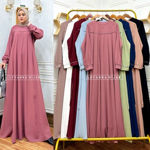 Nara-001 Gamis Nara Bahan Cerutty Babydoll